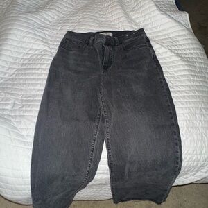 Madewell Wide Leg Black Jeans